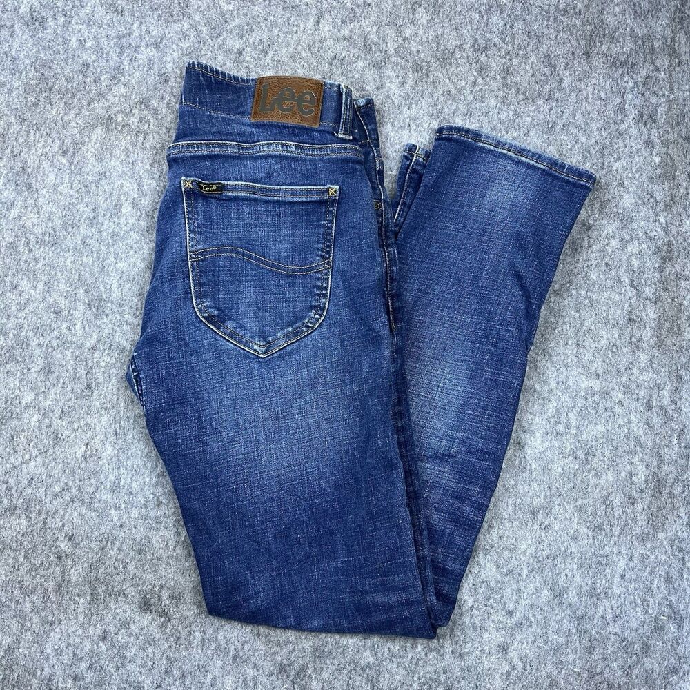 LEE Men's Jeans Extreme Motion Fit Slim Straight Medium Blue Denim Size 32x32